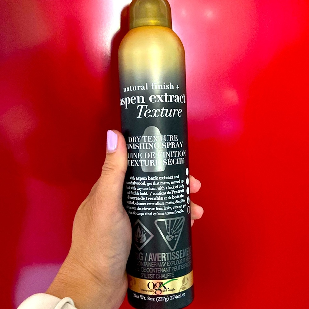 Ogx finishing spray